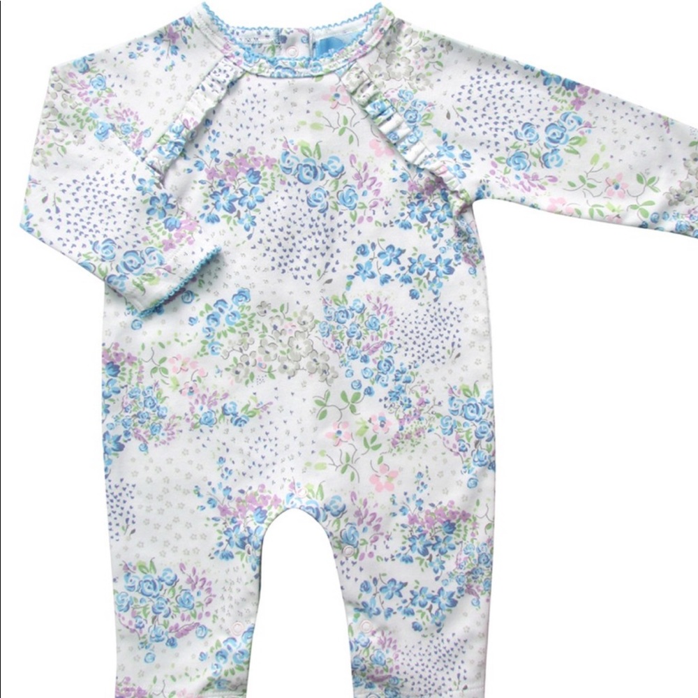 Floral Albetta romper in Monet colors
